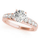 U-Prong Single Row Round Engagement Ring