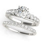 U-Prong Single Row Round Engagement Ring