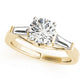 3-Stone Baguette & Round Engagement Ring
