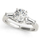 3-Stone Baguette & Round Engagement Ring