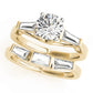 3-Stone Baguette & Round Engagement Ring