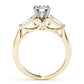 3-Stone Baguette & Round Engagement Ring