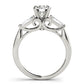 3-Stone Baguette & Round Engagement Ring