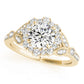 Round Halo Vintage-Inspired Engagement Ring