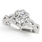 Twisted Shank Halo Engagement Ring