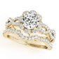 Twisted Shank Halo Engagement Ring
