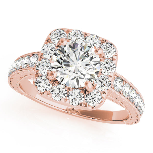 Vintage-Inspired Halo Engagement Ring