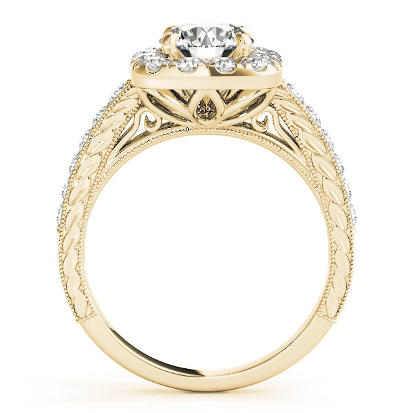 Vintage-Inspired Halo Engagement Ring
