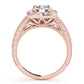 Vintage-Inspired Halo Engagement Ring