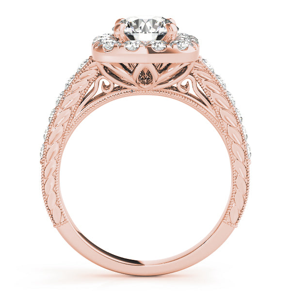 Vintage-Inspired Halo Engagement Ring