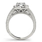 Vintage-Inspired Halo Engagement Ring