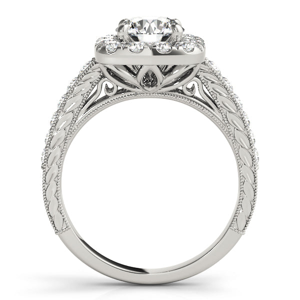 Vintage-Inspired Halo Engagement Ring