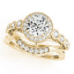 Vintage Infinity Milgrain Halo Engagement Rings