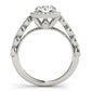 Vintage Infinity Milgrain Halo Engagement Rings