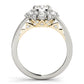 Antique Style Halo Engagement Ring