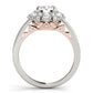 Antique Style Halo Engagement Ring