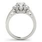 Antique Style Halo Engagement Ring