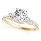 Bypass Prong Set Engagement Ring