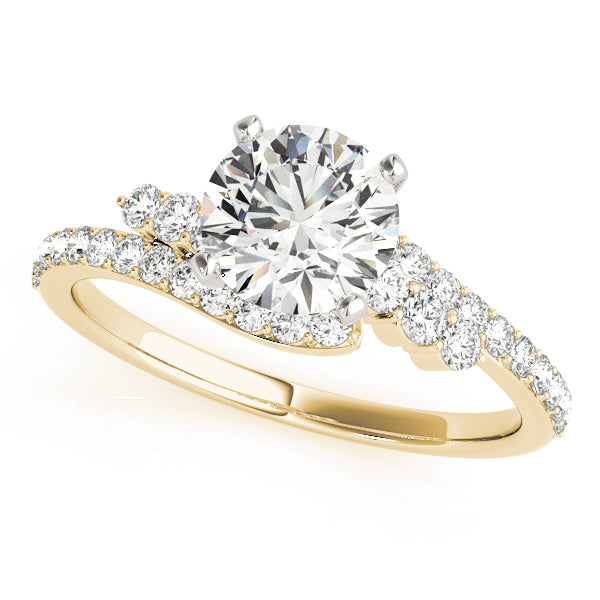 Bypass Prong Set Engagement Ring