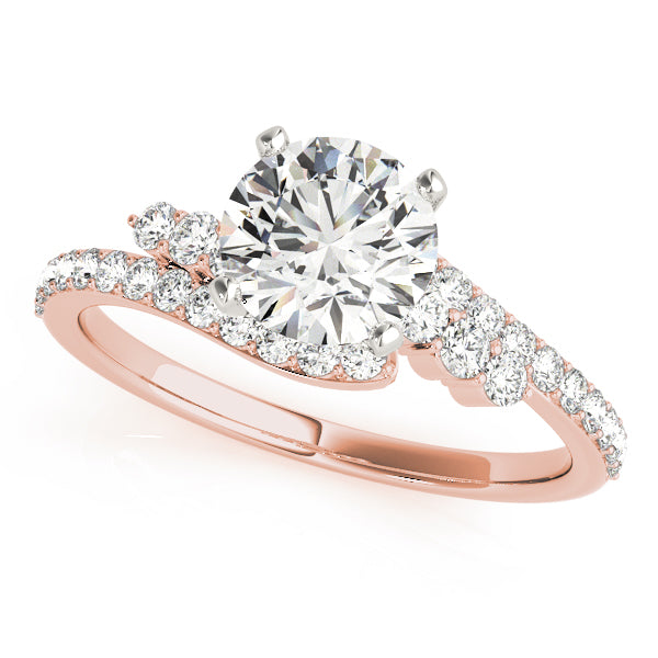 Bypass Prong Set Engagement Ring