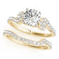 Single Row Prong Set Engagement Ring