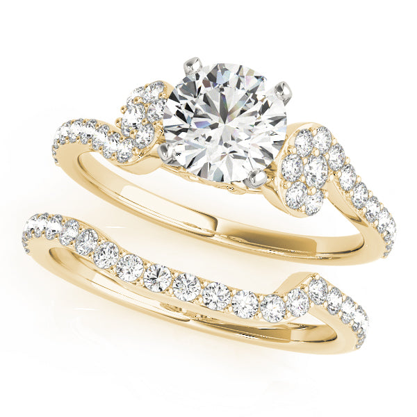 Single Row Prong Set Engagement Ring