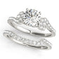 Single Row Prong Set Engagement Ring