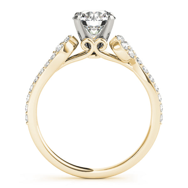 Single Row Prong Set Engagement Ring