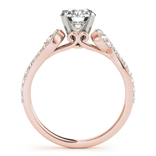 Single Row Prong Set Engagement Ring