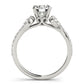 Single Row Prong Set Engagement Ring