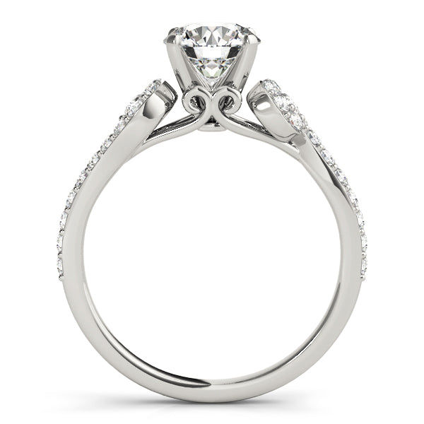 Single Row Prong Set Engagement Ring