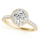 Round Halo Engagement Ring