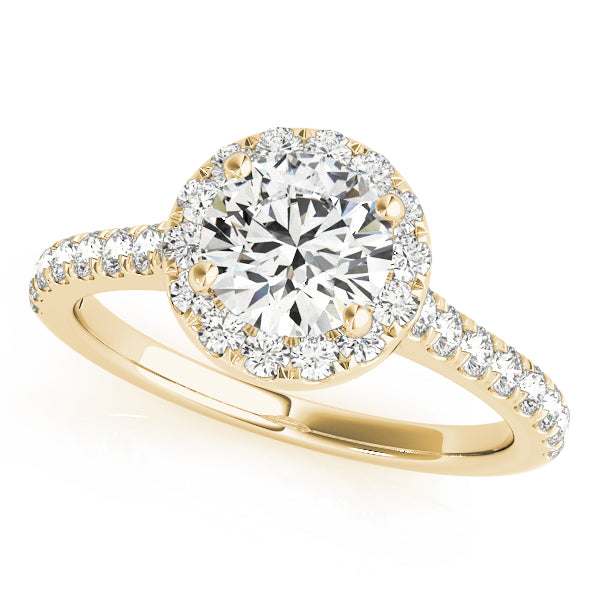 Round Halo Engagement Ring