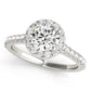 Round Halo Engagement Ring