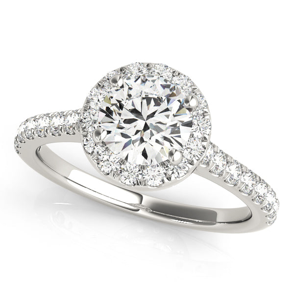 Round Halo Engagement Ring