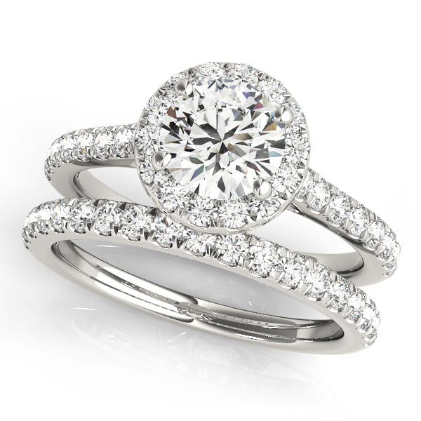Round Halo Engagement Ring