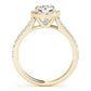 Round Halo Engagement Ring