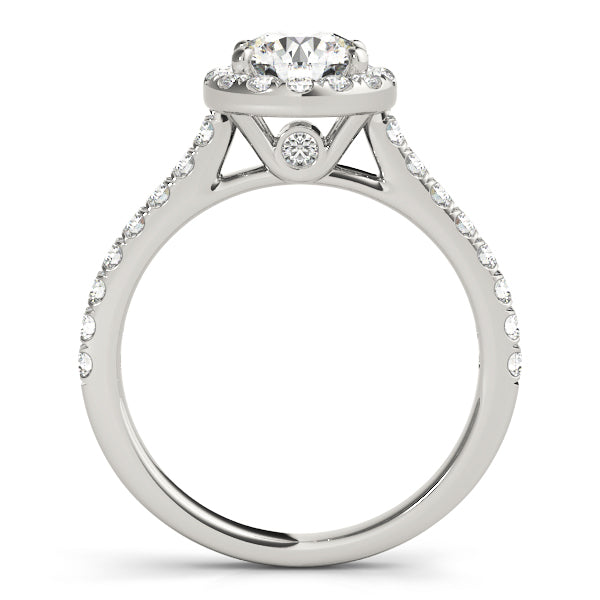 Round Halo Engagement Ring