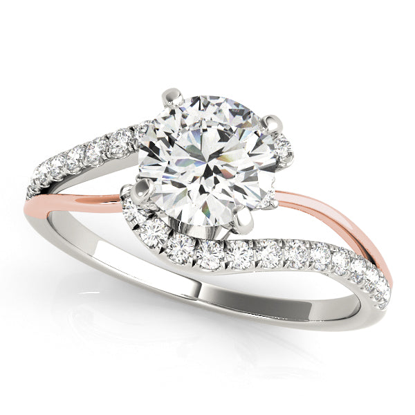 Bypass Split Shank Engagement Ring