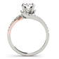 Bypass Split Shank Engagement Ring