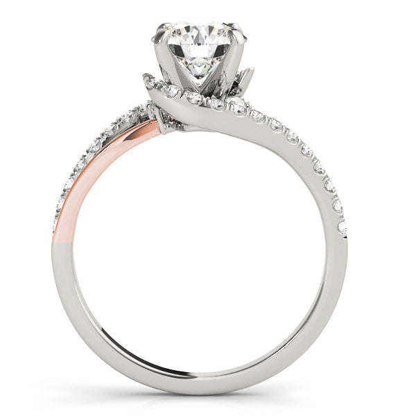Bypass Split Shank Engagement Ring