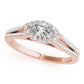 Multirow Marquise Halo Engagement Rings