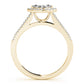 Multirow Marquise Halo Engagement Rings