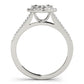 Multirow Marquise Halo Engagement Rings