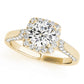 Solitaire Halo Engagement Rings