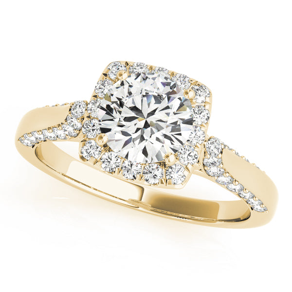 Solitaire Halo Engagement Rings