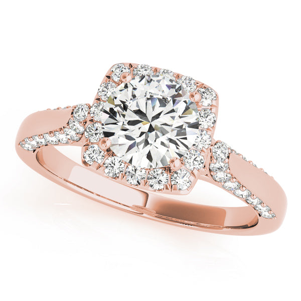 Solitaire Halo Engagement Rings