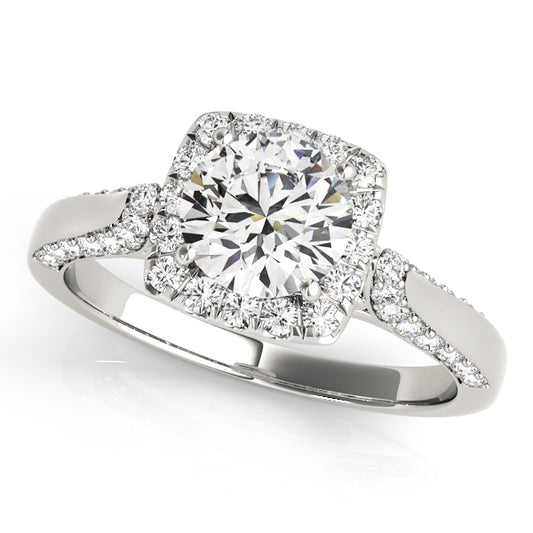 Solitaire Halo Engagement Rings