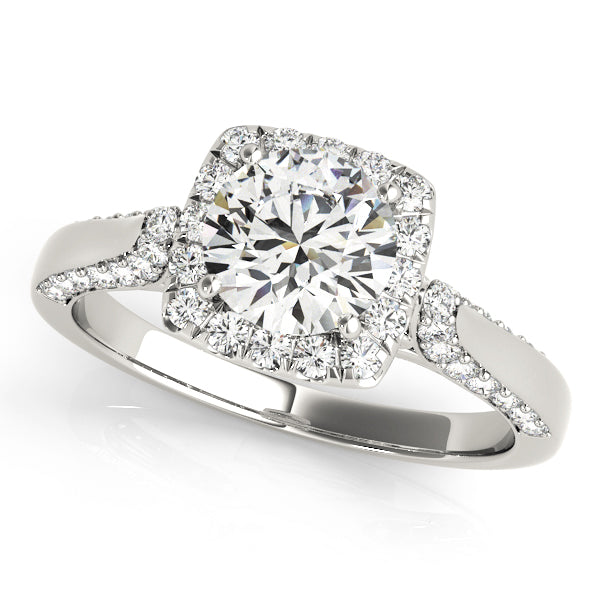 Solitaire Halo Engagement Rings