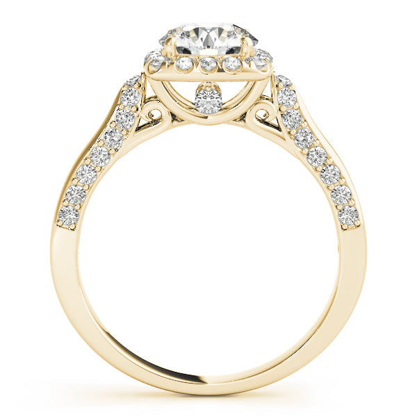 Solitaire Halo Engagement Rings